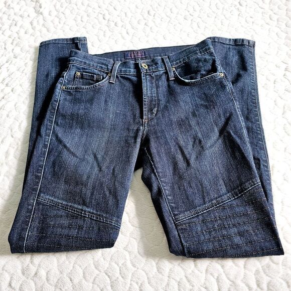 James Jeans Twiggy High Class Moto skinny jeans distressed denim 27 - Picture 7 of 10